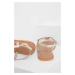 Kožené sandály Answear Lab dámské, zlatá barva