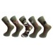 Pánské ponožky Aura.Via - FE3758, khaki Barva: Khaki