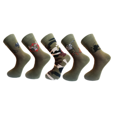 Pánské ponožky Aura.Via - FE3758, khaki Barva: Khaki
