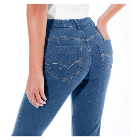 Blancheporte Úzké džíny s push-up efektem, vysoká postava denim