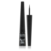 Note Cosmetique Elegant Matte Dipliner tekuté linky na oči s matným finišem odstín 01 Coal Black