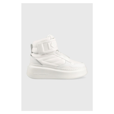 Kožené sneakers boty Karl Lagerfeld ANAKAPRI bílá barva, KL63555