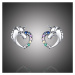 GRACE Silver Jewellery Stříbrné náušnice se zirkony Jednorožec, stříbro 925/1000 E-SCE611/4 Stří