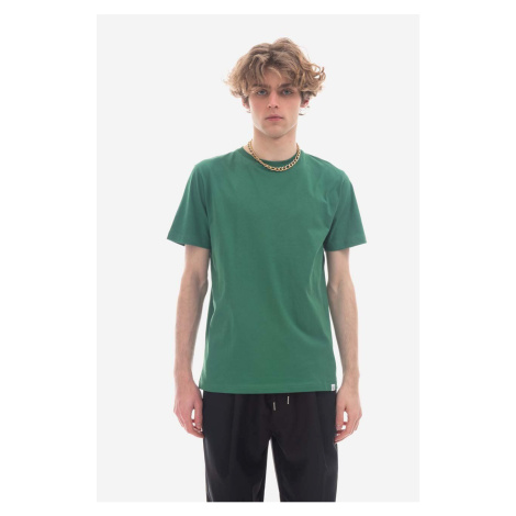 Bavlněné tričko Norse Projects Niels Standard zelená barva, N01.0559.8082-8082