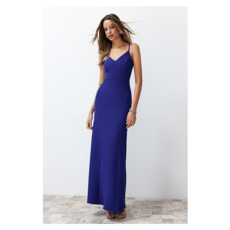 Trendyol Saks Fitted Woven Long Elegant Evening Dress