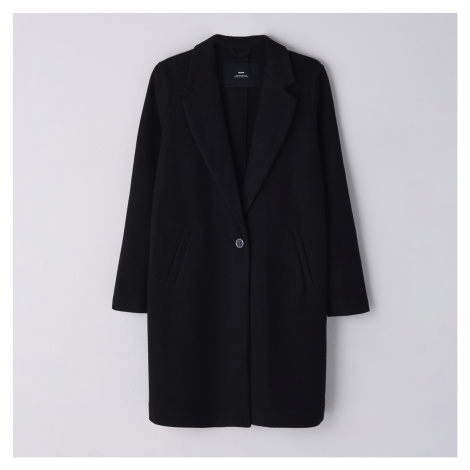 Cropp - Lehký kabát rovného střihu - Černý