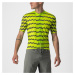 CASTELLI Cyklistický dres s krátkým rukávem - UNLIMITED STERRATO - světle zelená/šedá