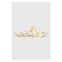 Pantofle Crocs Classic Marbled Slide dámské, béžová barva, 206879, 206879.2Y3-2Y3