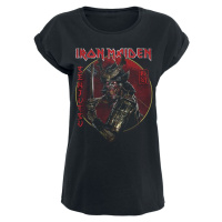 Iron Maiden Senjutsu Eddie Gold Circle Dámské tričko černá