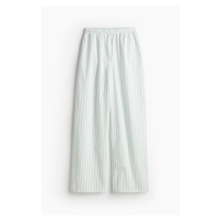 H & M - Keprové pyžamové kalhoty - tyrkysová