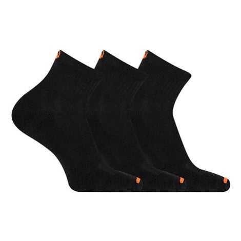Unisex ponožky Merrell MEA33565Q3B2 BLACK CUSHIONED COTTON QUARTER