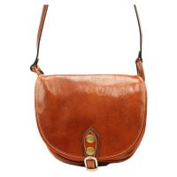 Kožená crossbody kabelka Florence 8863 M camel