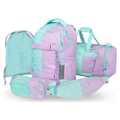 BAAGL SET 5 Skate max Sweet: batoh, penál, sáček, sportovní taška, ledvinka