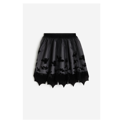 H & M - Tylová sukně - černá H&M