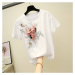 Dámské tričko s 3D květinou FashionEU