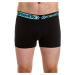 Boxerky Meatfly Balboa Boxershorts, Double Pack, černá