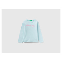 Benetton, Long Sleeve T-shirt With Glittery Print