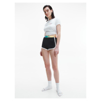 Bílo-černé dámské pyžamo S/S Short set Calvin Klein Underwear