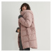 Reserved - Prošívaný kabát - Růžová