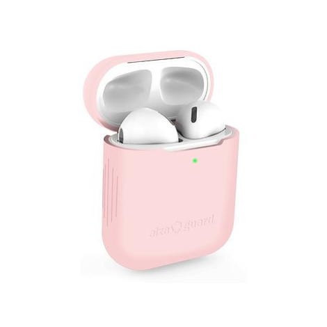 AlzaGuard Skinny Silicone Case pro AirPods 1. a 2. generace růžové