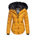 Dámská zimní bunda s kapucí Lotusblute Marikoo - YELLOW