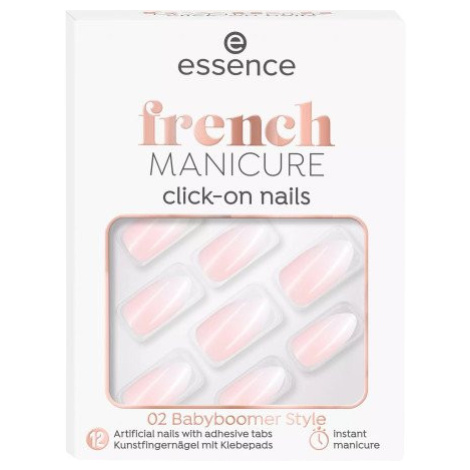 Essence umělé nehty french manicure click & go 02 Babyboomer Style
