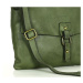 MARCO MAZZINI KOŽENÁ CROSSBODY KABELKA - ZELENÁ Khaki