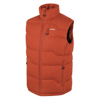 Husky Deep M, dark orange Pánská péřová vesta na zip