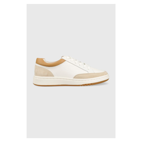 Kožené sneakers boty Lauren Ralph Lauren bílá barva, 802891470001