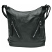 Velký černý kabelko-batoh s kapsami
