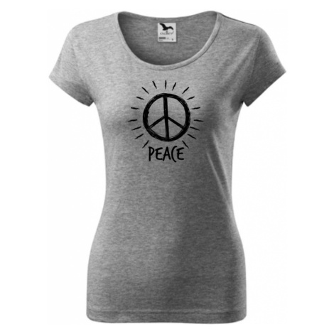 Peace symbol černobílý - Pure dámské triko