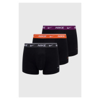 Boxerky Nike 3-pack pánské, černá barva