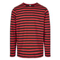 Regular Stripe LS - firered/blk