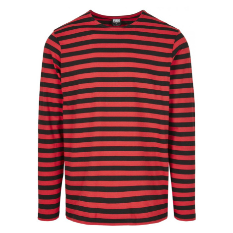 Regular Stripe LS - firered/blk Urban Classics