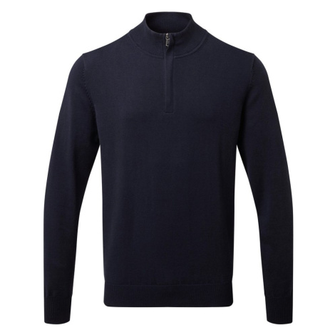 Asquith &amp; Fox Pánský svetr s 1/4 zipem
