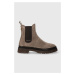 Semišové boty Gant Aligrey dámské, hnědá barva, na plochém podpatku, lehce zateplené, 27553441.G