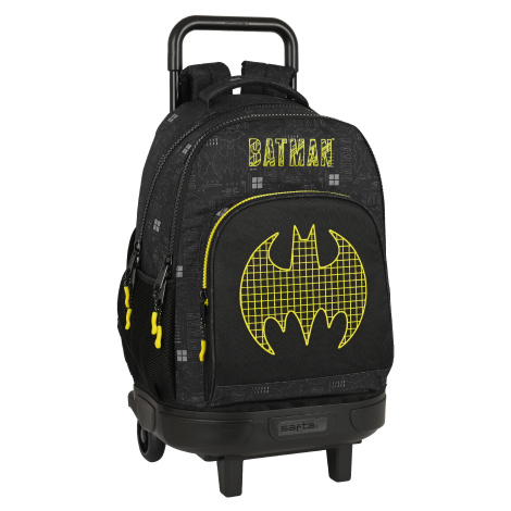 SAFTA Školní batoh na kolečkách Batman Comix 32L