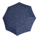 Doppler Long Carbonsteel Bloom - dámský holový vystřelovací deštník, modrá, květinový