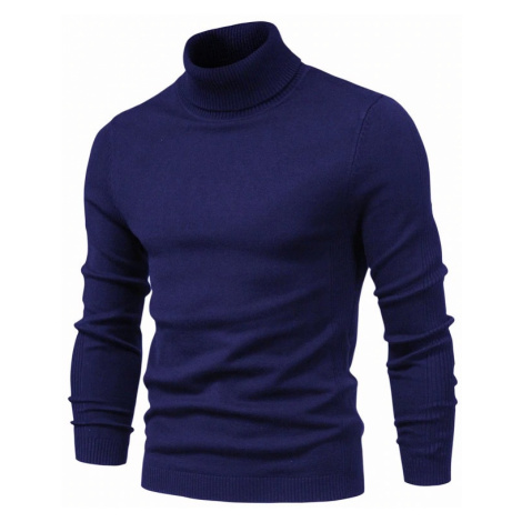 Pánský zimní rolák různých barev pletený pulovr pánský