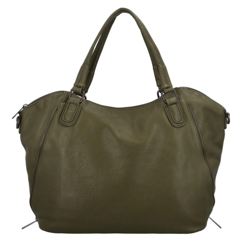 Stylová dámská kabelka do ruky Kassandra, tmavě zelená Paolo Bags