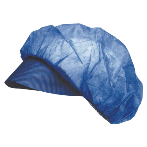 Cerva Vapi Peak Unisex jednorázová ochranná čepice s kšiltem 100ks/bal. 03140002 modrá Červa