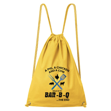 DOBRÝ TRIKO Bavlněný batoh BAR-B-Q Barva: Žlutá