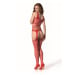 Passion BS106 red - Bodystocking Barva: Červená