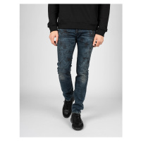 Les Hommes LKD320 512U | 5 Pocket Slim Fit Jeans Modrá