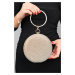 LuviShoes MARGATE Women's Gold Stone Handbag