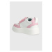 Kožené sneakers boty Chiara Ferragni Sneakers School růžová barva, CF3217_012