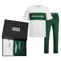 Jack&Jones Pánské pyžamo JACJJ Standard Fit 12246380 White