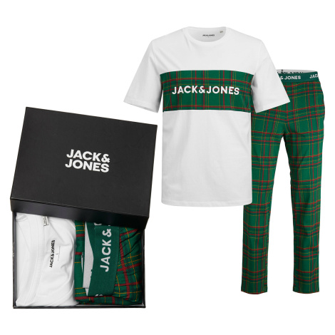 Jack&Jones Pánské pyžamo JACJJ Standard Fit 12246380 White Jack & Jones