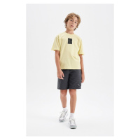 DEFACTO Boy's Woven Labeled Shorts