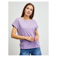 Světle fialové vzorované tričko ZOOT.lab Runa
